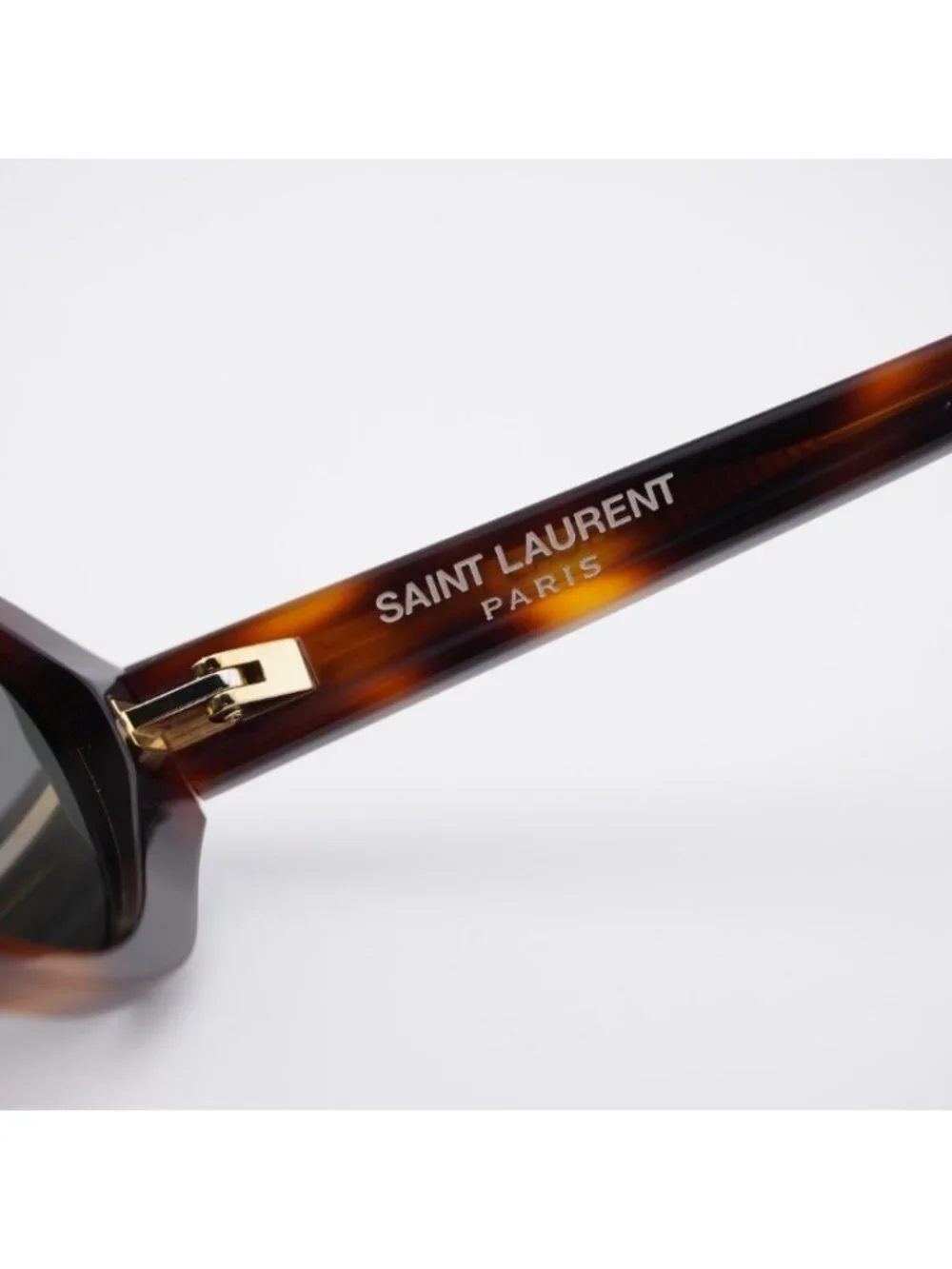 Saint Laurent SL871 SUE 004 Sunglasses Havana Rectangle Frame, Grey Lenses